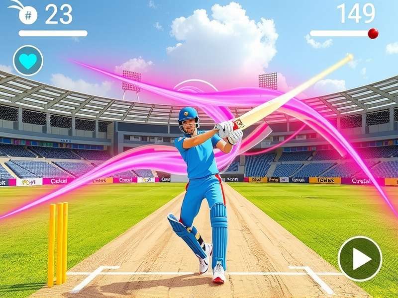 Cricket VR Frenzy Game Visual